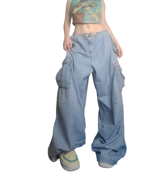 Baggy parachute jean 90s skater Livraison rapide