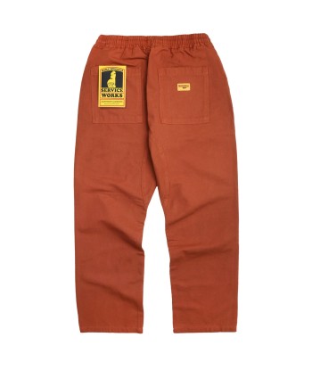 SERVICE WORKS - CLASSIC CHEF PANTS TERRACOTTA de technologie