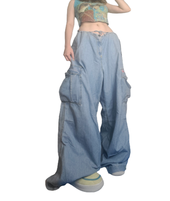 Baggy parachute jean 90s skater Livraison rapide