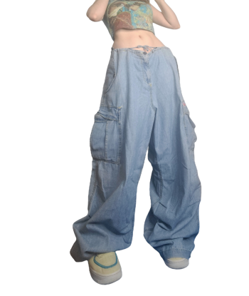 Baggy parachute jean 90s skater Livraison rapide