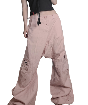 Baggy cargo 90s rose pastel Fin de série