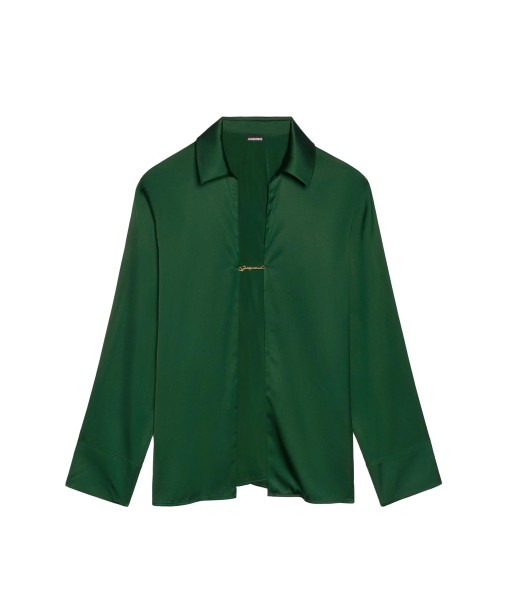 JACQUEMUS - LA CHEMISE NOTTE DARK GREEN livraison et retour toujours gratuits