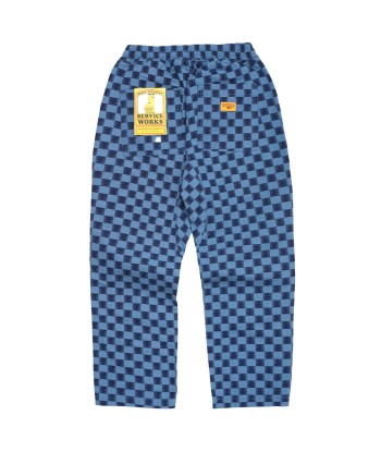 SERVICE WORKS - CLASSIC CHEF PANTS BLUE CHECKER en linge