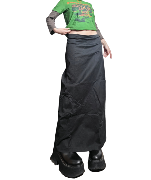 Maxi skirt parachute gorpcore noir Voir les baskets