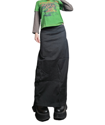 Maxi skirt parachute gorpcore noir Voir les baskets