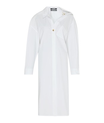 JACQUEMUS - LA ROBE CHEMISE WHITE livraison gratuite