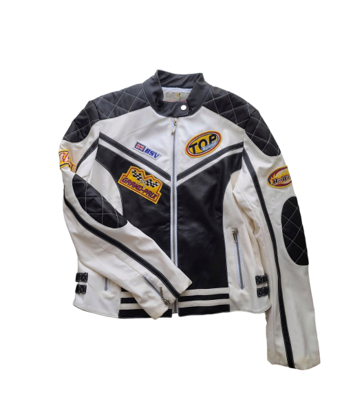 Veste vintage motard similicuir vintage acheter