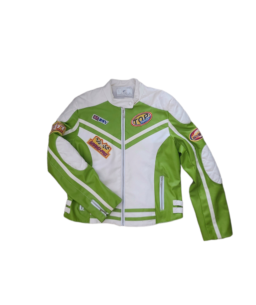 Green y2k biker jacket prix pour 