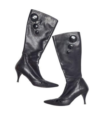 Y2k vintage kitten heels boots 2023