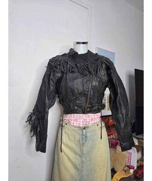 Y2k vintage cowgirl fringes jacket sur le site 