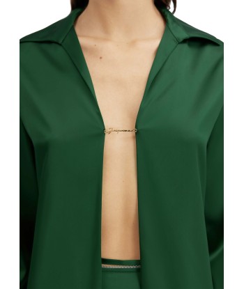 JACQUEMUS - LA CHEMISE NOTTE DARK GREEN livraison et retour toujours gratuits