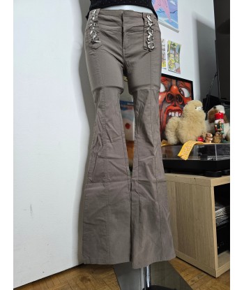 90s vintage coquette lace up flared pants Venez découvrir notre 