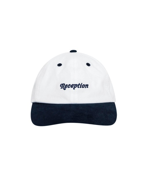 RECEPTION - 6 PANEL CAP CLASSIC LOGO WHITE / DARK NAVY acheter