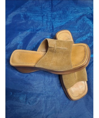 Mules camel boho 90s Livraison rapide