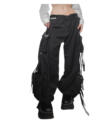 90s black parachute pants des créatures d'habitude