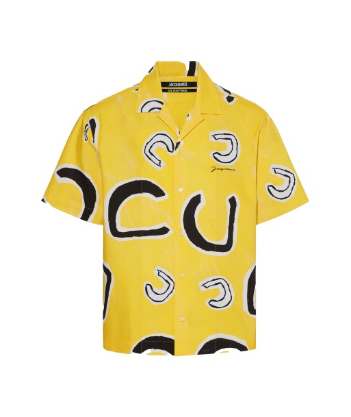 JACQUEMUS - LA CHEMISE JEAN MONOGRAMME BLACK YELLOW Dans la société mordern