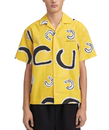 JACQUEMUS - LA CHEMISE JEAN MONOGRAMME BLACK YELLOW Dans la société mordern