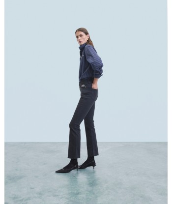 Jude Jean Bootcut (W22 / FEMME / Noir ) brillant des détails fins