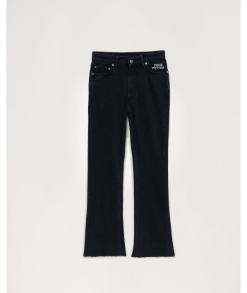 Jude Jean Bootcut (W22 / FEMME / Noir ) brillant des détails fins