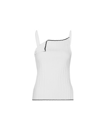 JACQUEMUS - LE HAUT MAILLE PLISSE WHITE destockage