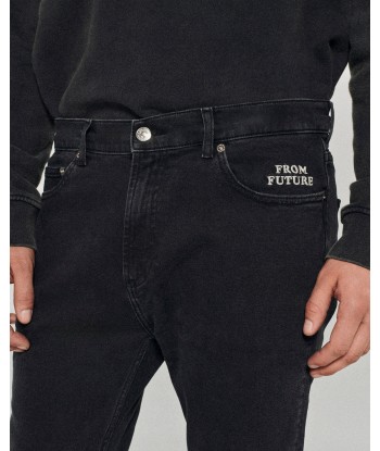 Jean Skinny John ( S23 / HOMME / Washed Black ) ou a consommer sur place