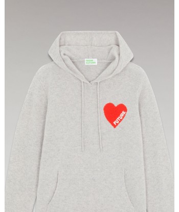 Pull Hoodie Coeur Léger (H23 / HOMME / Gris Chiné Clair) de technologie