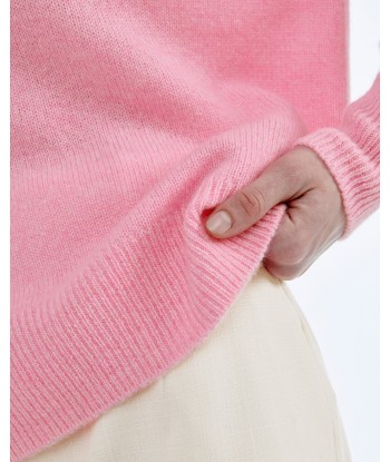 Pull Col Rond Oversize (S24 / FEMME / Magic Pink Mouliné) commande en ligne