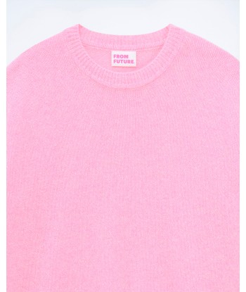 Pull Col Rond Oversize (S24 / FEMME / Magic Pink Mouliné) commande en ligne