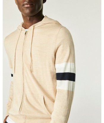 Pull Hoodie Brassard (S24 / HOMME / Beige Chiné) 50% de réduction en Octobre 2024