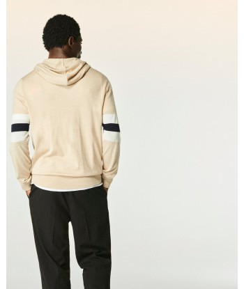 Pull Hoodie Brassard (S24 / HOMME / Beige Chiné) 50% de réduction en Octobre 2024