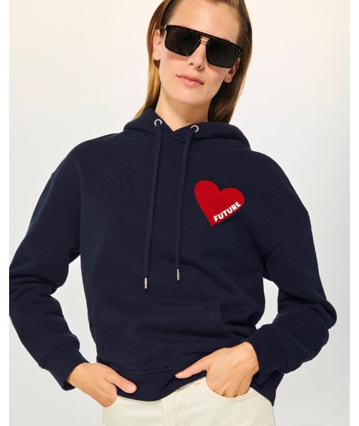 Sweatshirt Hoodie Coeur (S24 / FEMME / Navy) de France