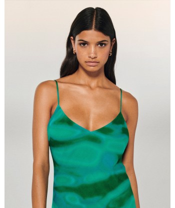 Robe Longue Bretelle Mousseline (S24 / FEMME / Marvelous Green) de votre