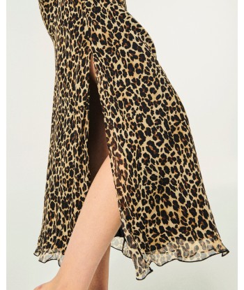 Jupe Mi Longue Mousseline (S24 / FEMME / Winter Leopard) de la marque