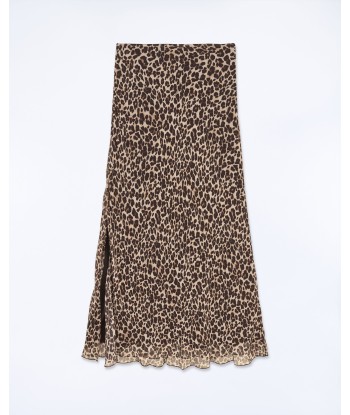 Jupe Mi Longue Mousseline (S24 / FEMME / Winter Leopard) de la marque