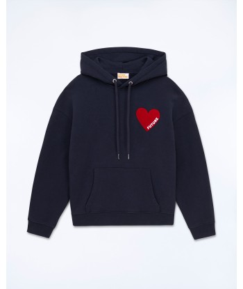 Sweatshirt Hoodie Coeur (S24 / FEMME / Navy) de France