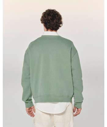 Sweatshirt Col Rond  (S24 / HOMME / Dip Dye Vert) de technologie