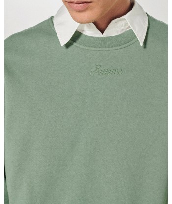 Sweatshirt Col Rond  (S24 / HOMME / Dip Dye Vert) de technologie