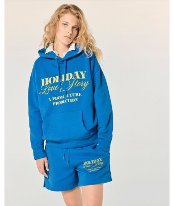 Sweatshirt Hoodie  (S24 / FEMME / Surf Blue) Profitez des Offres !