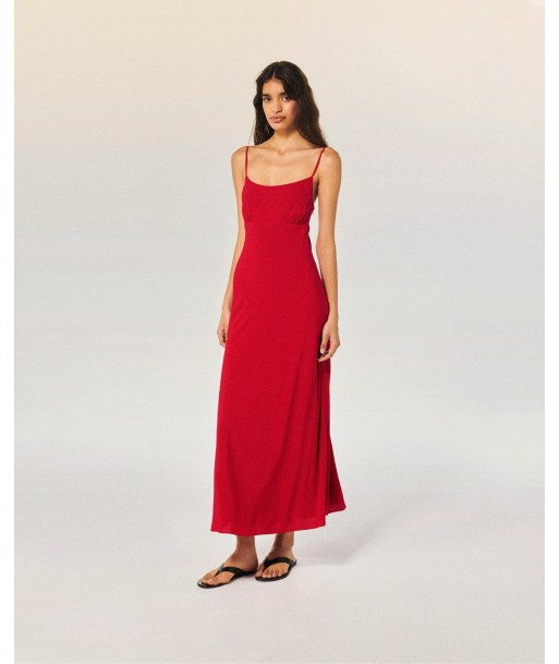 Robe Longue Bretelle Ilona (S24 / FEMME / Red) offre 