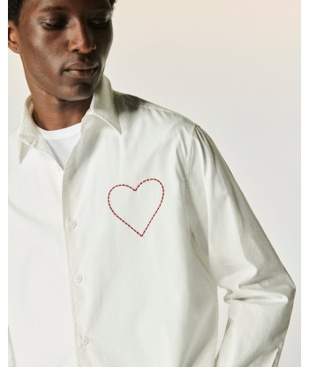 Chemise Manches Longues Popeline (S24 / HOMME / Blanc) des créatures d'habitude