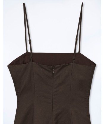 Robe Courte Bretelle Rivka (S24 / FEMME / Chocolat) Venez découvrir notre 