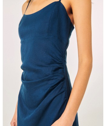 Robe Longue Bretelle  (S24 / FEMME / Navy) l'achat 