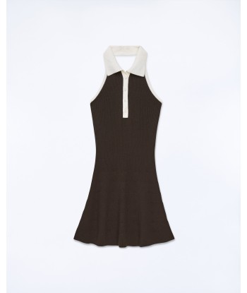 Robe Courte Bretelle  (S24 / FEMME / Chocolat) de technologie