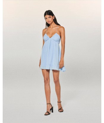 Robe Courte Bretelle Lizzie (S24 / FEMME / Baby Blue) le concept de la Pate a emporter 