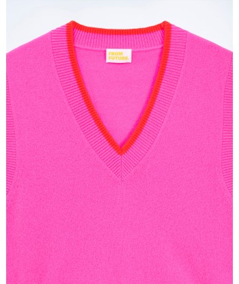 Pull Sans Manche Bicolore (S24 / FEMME / Tropical Pink) france