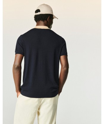 Pull Col Polo  (S24 / HOMME / Navy) français