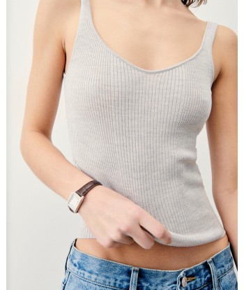 Top Débardeur à Côtes Uni (S24 / FEMME / Light Beige) sur le site 