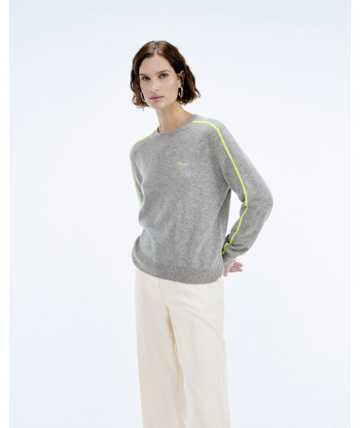 Pull Col Rond  (S24 / FEMME / Gris Chiné Foncé) en stock