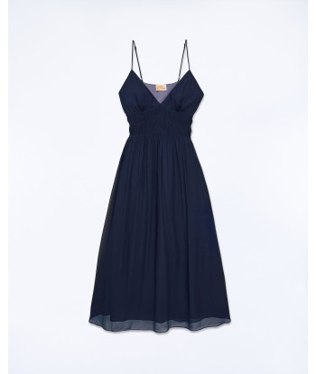 Robe Longue Bretelle Sofia (S24 / FEMME / Navy) sur le site 