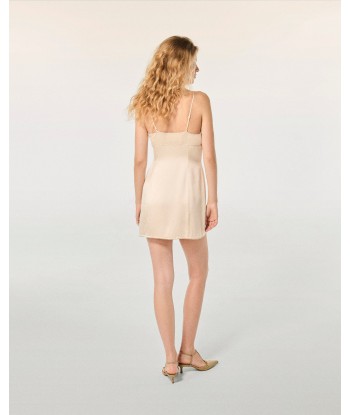 Robe Courte Bretelle Tessia (S24 / FEMME / Champagne) est présent 